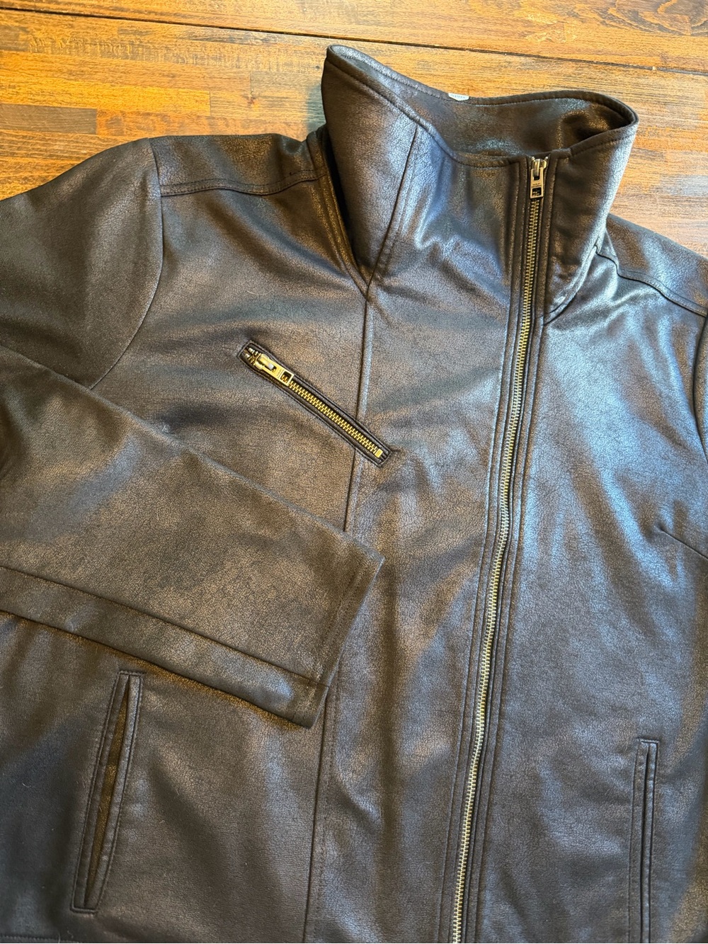 Harley-Davidson Women XXL Asymmetric Coated Ponte Moto Biker Jacket 97580-16VW